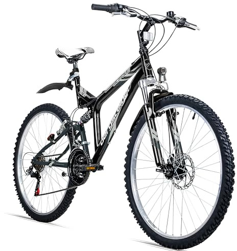 Bergsteiger Buffalo Mountainbike 26 Zoll Fully ab 155 cm Scheibenbremse