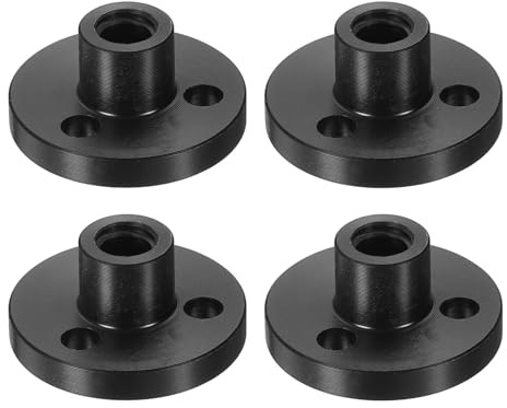 QUARKZMAN 4pcs Tuerca De Plástico POM Para Tornillo Sin Fin T5x4 (Roscado ACME, Paso 1mm, Avance 4mm, 4 Entradas) Diámetro 5mm Tuerca De Plástico POM Para Tornillo Sin Fin T5 Del Eje Z