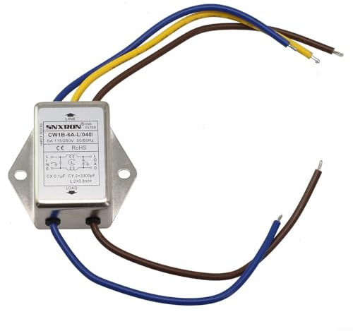 Línea de filtro de alimentación de CA 250V para purificación de audio y supresión de interferencias bajas modelo CW1BL (CW1B-6A-L)
