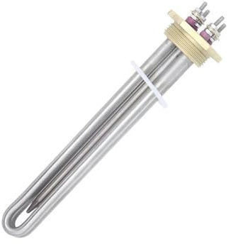 KEBLIN 1pc 48V 1500W Heating Element DC Water Heater With 1 1/4 BSP DN32 Copper Thread Solar Panel Heating Element With 8mm Thermowell(Heater Thread Nut)