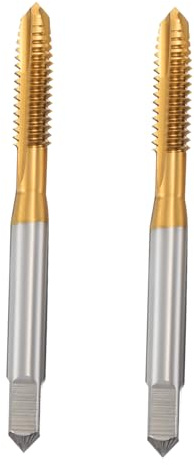 HOLIDYOYO 2 Pcs Forets en Acier Rapide à Pointe Hélicoïdale Revêtement Titane pour Machines à Tarauder Commande Numérique Cnc
