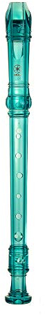 Yamaha Recorder - Soprano Recorder, Baroque fingering, Translucent Blue