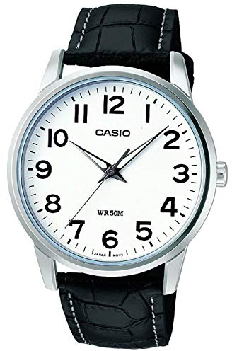 Casio Reloj Analogico para Hombre de Cuarzo con Correa en Piel MTP-1303PL-7BVEF