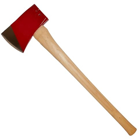 COUNCIL TOOL Fallers Single Bit Axe - 5 lb Loggers Axe with 28 Straight Wooden Handle & Forged Steel Head - 50DR28S