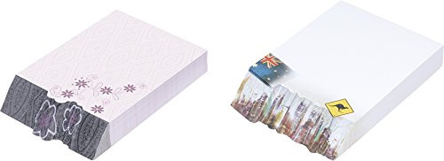 Baier & Schneider Notizklotz Zettelwürfel Reverse, 90 g/qm, sortiert in 2 Motiven