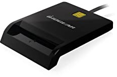 IOGEAR Lector de Tarjetas de Acceso común (CAC) USB - Cumple con EMV Nivel 1/4.1 - PC/SC versión 1.0/2.0 - Clase A, B y C (5V / 3V / 1.8V) - Protocolo T0, T1 - Controlador MS USB-CCID Compatible -