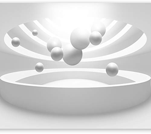 Fotomurales B&D XXL - 300x210 cm XXL Papel pintado tejido no tejido Decoración de Pared decorativos Murales moderna de Diseno Fotográfico - Abstraccion blanco a-B-0046-a-a