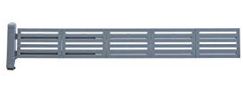 Blumenkasten Halterung Fensterbank außen - masu ERWEITERUNGSSET - Blumenkastenhalterung ohne Bohren, sichert Blumentopf, Balkonkasten, Deko, ohne Beschädigung der Fassade (Signalgrau, modern)