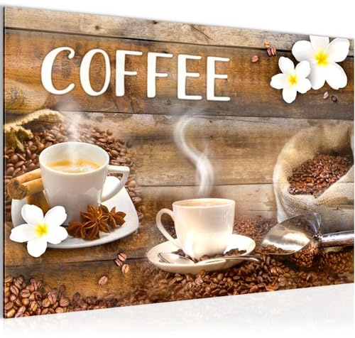 Runa Art Bild Kaffeetasse Küche Modern Wandbilder Esszimmer Küchenbilder 1 Teilig - Made In Germany - Küchenbilder Braun Flur 027115a