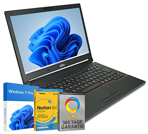 Fujitsu LifeBook E546 14 Zoll Full HD Laptop Intel Core i5-6200U@ bis zu 2,8 GHz 8 GB 256 GB SSD mit Windows 11 Pro & GRATIS Antiviren-Software inkl. 365 Tage Garantie (Generalüberholt)