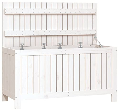 vidaXL Dynbox svart 115x49x60 cm massiv furu