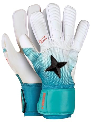 Derbystar Herr Aqua v23 handskar, vit turkos svart, 10,5