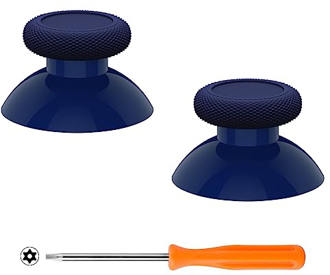 eXtremeRate Replacement Thumbsticks for Xbox Core Wireless Controller, Joysticks Repair Kit for Xbox Series X/S Controller, Custom Analog Stick Buttons for Xbox One S/X/Elite - Midnight Blue