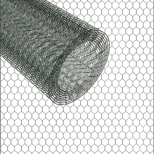 Chicken Wire Mesh Rabbit Animal Fence PVC Coated Garden Wire Mesh Netting Boundary Fencing - 60cm x 5m - 0.7mm Wire Diameter - for Netting Guard Barrier Block Rats Rodent