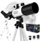 Astronomical Refractor Telescope for Kids, Beginners, Adults - With Adjustable Tripod, Finder Scope, Portable for Travel - Perfect for Children and Teens