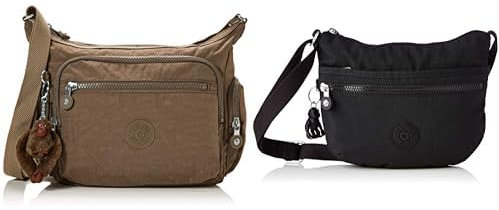 Kipling Damen Gabbie S Crossbody, Beige (Beige (True Beige), Einheitsgröße Damen Arto Crossbody, Schwarz (Black), 25x21x3 centimeters (B x H T) EU