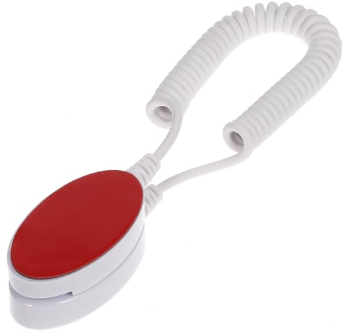 DEARMAMY Einziehbare Fernbedienungs-Halterung Mit Sicherheitskabel Leine Für Fernbedienung Anti-Verlust Seil Für Zuhause Hotel Restaurant Weiß 29.5X3X1Cm