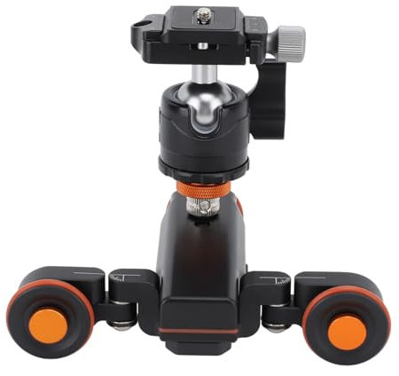 Carrello per Fotocamera Elettrico, Carrello per Fotocamera Motorizzato con Telecomando Wireless, Altamente Compatibile con il Telefono Cellulare