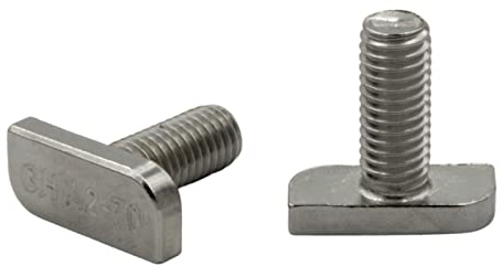 BRESKO Hammerkopfschrauben (20, 8x40 mm M8) 20-40 mm Edelstahl A2 Solar Anlage Photovoltaik Rostfrei Solarbefestigung Hammerkopf Hammerschrauben