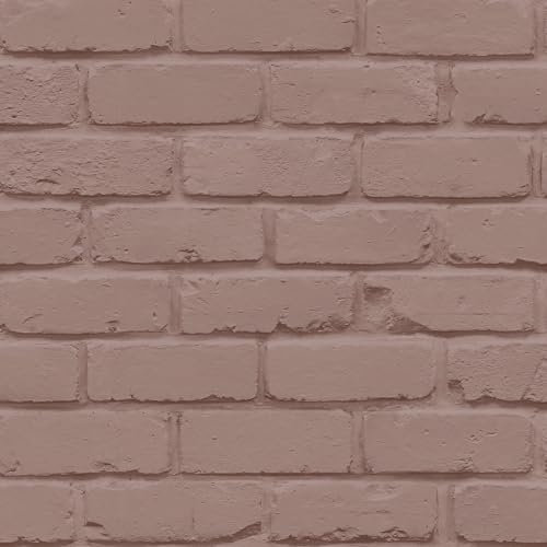 Fine Decor FD43601 Painted Brick Wallpaper, Pink