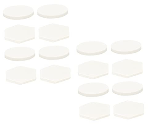 SEWOART Keramik Korallen Zucht Basen 30 Stück Hexagonal Korallen Zucht Basen Aquaristik Zubehör Für Korallenvermehrung Und Stabilisierung