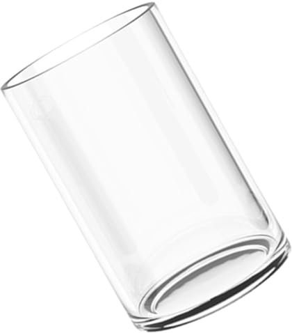 Ciieeo Vase en Verre Droit Cannelé Décoration De Mariage Vases à Fleurs Cylindriques Bouteille Floral Décorations De Mariage Grand Plantes Pièces Maîtresses Simple Vase Rond Un Verre
