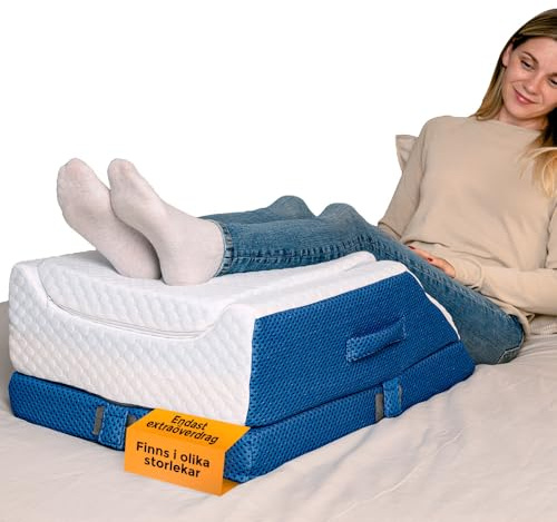 Ritalia® Ersättningsöverdrag för att höja benen, inkluderar INTE kudde. Tvättbart bambuöverdrag OEKO-TEX, kompatibelt med läskudde och antireflux. Hygieniskt reserv.