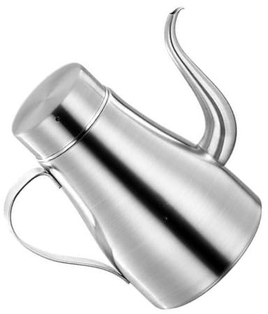 Ciieeo 18oz Bottiglia Per Olio in Acciaio Contenitore Per Olio Da Cucina Beccuccio Anti-versamento Filtro Per Per Conservare Condimenti e Salse