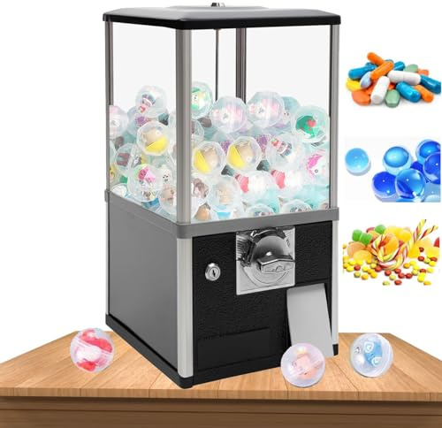Commercial Vending Machine for Gumballs, Prizes, and Candy - Ideal for Arcades and Game Stores