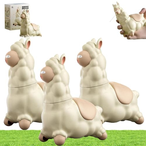 Explcior Giocattolo Acquatico a Forma di Lama Che Sputa, Spruzzatore d'Acqua Interattivo a Forma di Alpaca, Divertente Irrigatore a Pressione a Prova di Perdite(3pcs)