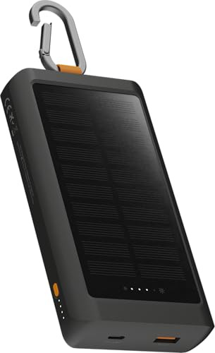Xtorm Go2 Solar Power Bank con torcia 10000mAh 15W FastCharge scocca rugged con pannello solare e moschettone XG2S101