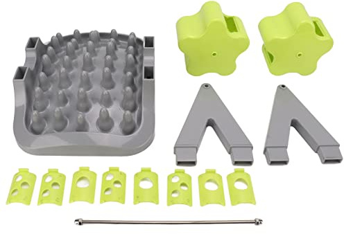 QANYEGN Interactive Drum Dispenser, Slow Dispensing Food Feeder, Double Roller Interactive ABS Dog Food Dispenser for Small and Medium Dogs