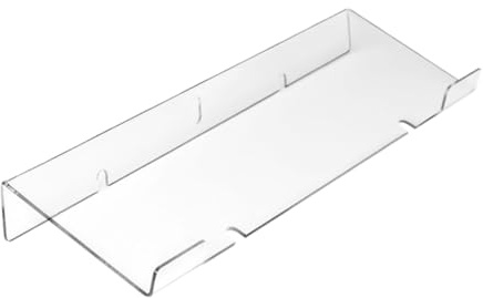 Kisangel Soporte Teclado Acrílico Ergonómico Inclinado Elevador Práctico para Ordenador y Escritorio Accesorio Portátil para Organización y Comodidad Diseño Estable y Superficie para