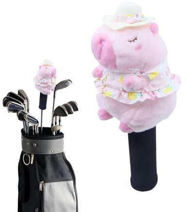 per Driver Golf, con disegno animale di peluche | s Driver di golf numerato 3 e 5 | per donne, uomini, sport di e vacanze