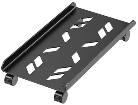 SUPVOX Soporte para Torre de Ordenador Móvil de Acero Frío 10 MM Ruedas Giratorias y Freno Base Ajustable para CPU Soporte para PC de Oficina y Escritorio