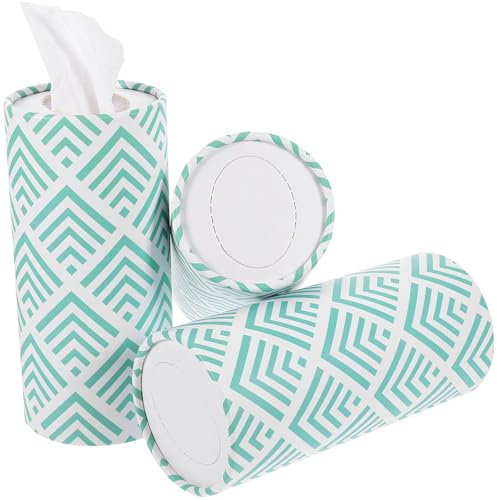 HOOWIFFY Set da 3 Pezzi di Fazzoletti di Carta Rotondi per Auto, Monouso e Multifunzione, Comodi Accessori in Carta per Qualsiasi Veicolo Stili multipli