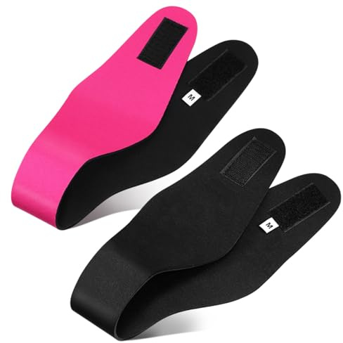 VILLCASE Fascia per Orecchie da Nuoto per Ragazzi 2 Pezzi in Neoprene per Protezione Orecchie e Chioma per Sport Acquatici e Nuoto