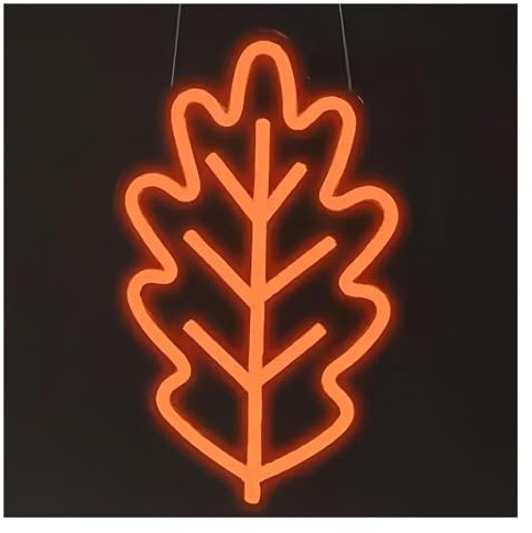 Ozzyr insegna al neon Per la decorazione delle feste con insegne al neon, acero per foglia, nocciola, autunno per(B)