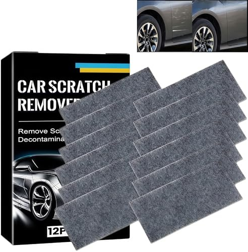 Haisanka 12PCS Nano Sparkle Cloth for Car Scratches, Scratch Remover Kit for Cars, Effortlessly Repair Paint Scratches, Reusable Polish Cloths, Ma-gic Wipe, Car Polishing Pads,Reusable Polish Cloths