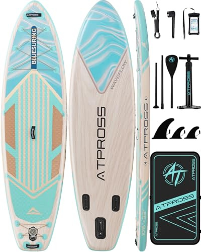 ATPROSS Stand Up Paddling Board,320cm Stand Up | Paddle mit Reichhaltigem Zubehör, SUP Board 200kg Tragkraft mit Eva-Rutschfestem Deck
