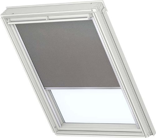 VELUX Verdunkelungsrollo GGL & GPL Fenstergröße S08 Uni Stoff Uni Grau - 0705S