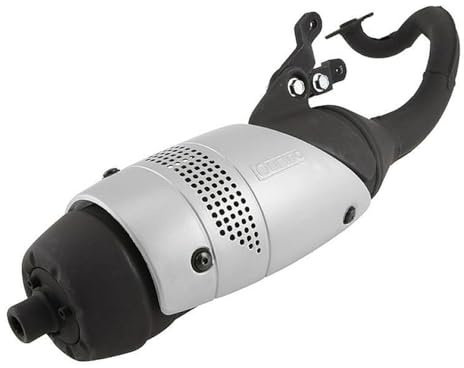 LeoVince Auspuff Touring - Speedfight 2 50 AC (2-Takt) Typ:S1 | Stehender Motor, Blende aus Kunststoff; Typ S1, kompatibel mit Peugeot Vivacity 50 (2-Takt); mit ABE gedrosselt ausgeliefert
