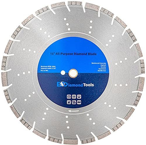 16 All Purpose Diamond Saw Blade for Concrete Asphalt 1 Arbor