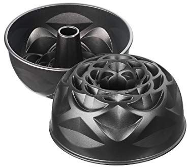 Original Kaiser Inspiration Design-Gugelhupfform 25 cm, Gugelhupf Backform mit blumenartiger Oberflächenstruktur, Aluminiumguss, Kuchenform antihaftbeschichtet