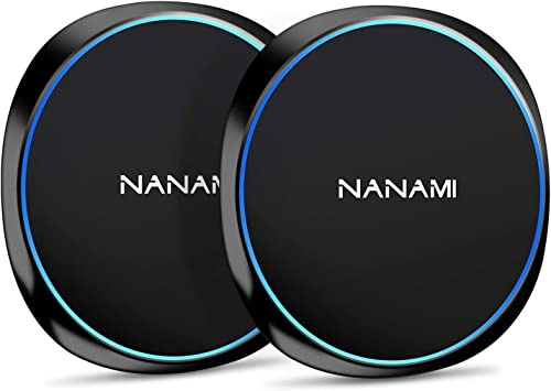 Fast Wireless Charger Ladepad, 2 Pack NANAMI 10W Schnelles Induktive Ladestation für Samsung Galaxy S26 S25 S24 S23 S22 S21,7.5W kabelloses Ladegerät Pad für iPhone 17 16 15 14 13 12 X XS Max Airpods