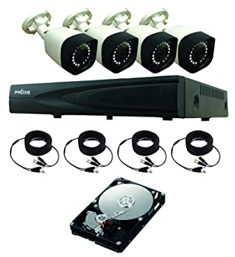 PROXE Kit filare AHD HVR 4 canali + 4 telecamere 5 MPX