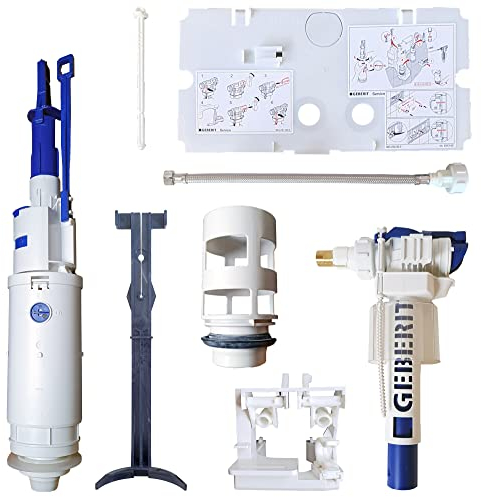 Ersatzteilset für Geberit Twinline Unterputz-Spülkasten, Bj 1997-2003, inkl. flexiblem Schlauch
