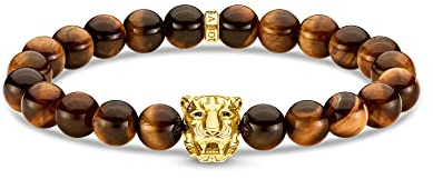 THOMAS SABO Armband Tiger gold 925 Sterlingsilber, 750 Gelbgold Vergoldung