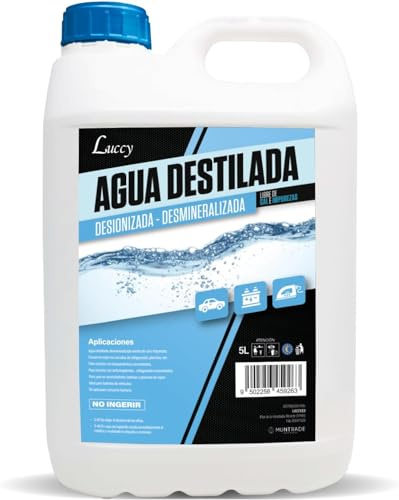 MUNTRADE Luccy Destilliertes Wasser, 5 Liter