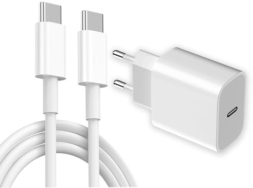 20W USB C-laddare Laddningskabel för Phone 16/15, Snabbladdare Power Bank med 2m Typ C Original Snabbladdningskabel kompatibel med Phone 16/15 Plus/15 Pro/15 Pro Max/iPad Pro 12.9/11, iPad Air 5/4
